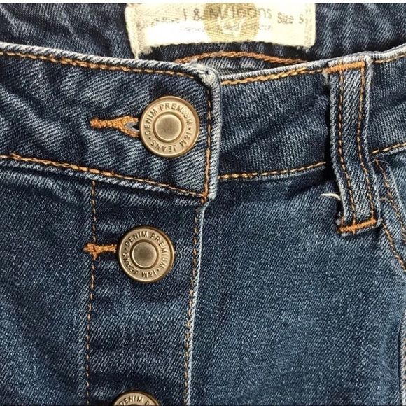 I&M Jeans Button-Front Denim Mini Skirt | Size Small - Picture 6 of 10